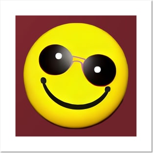 Embrace the Sunshine with this Happy Emoji Posters and Art